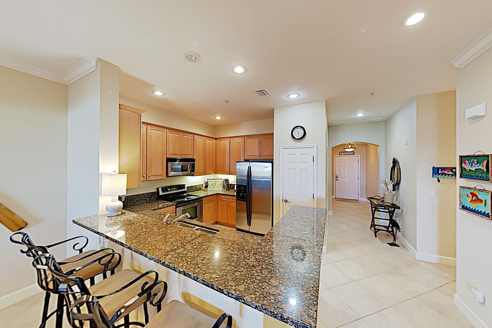 enjoy a meal or snack with counter seating for three