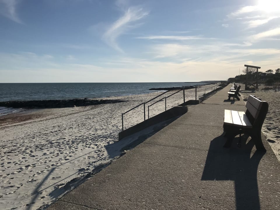 The warm Atlantic is a short walk away!