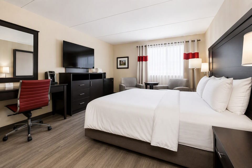 Standard Room, 1 Queen Bed, Non Smoking | Premium bedding, in-room safe, desk, iron/ironing board
