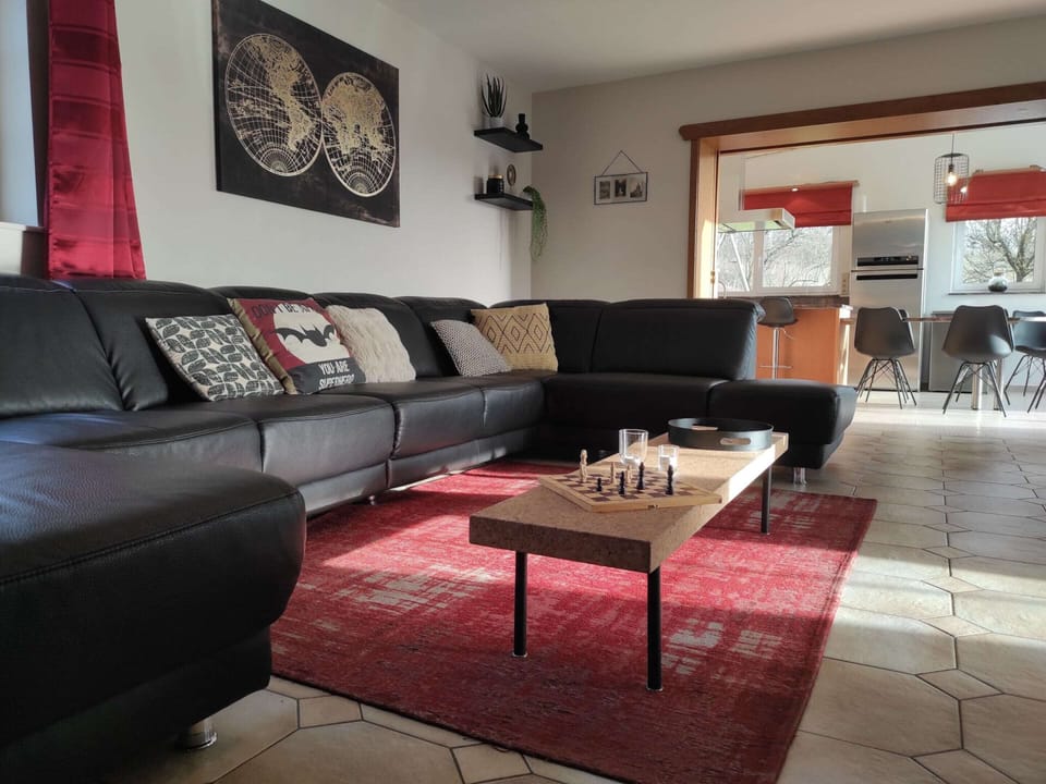 Villa | Living area | Fireplace