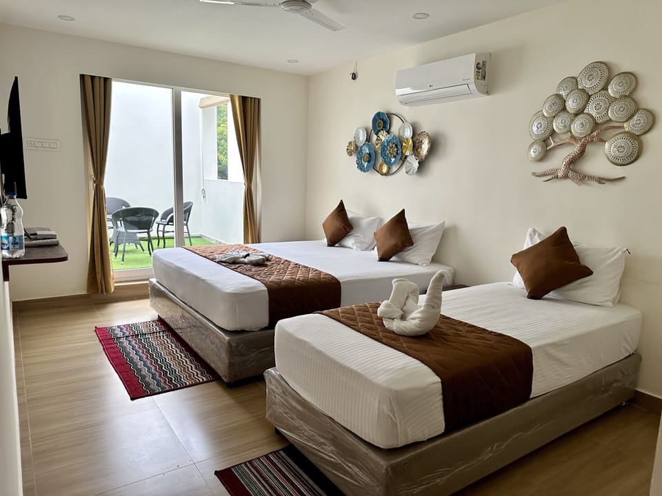 Family Room | Down comforters, individually decorated, individually furnished