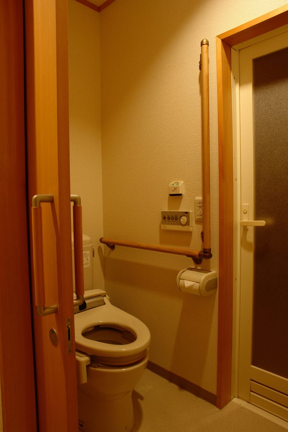Free toiletries, hair dryer, electronic bidet, towels