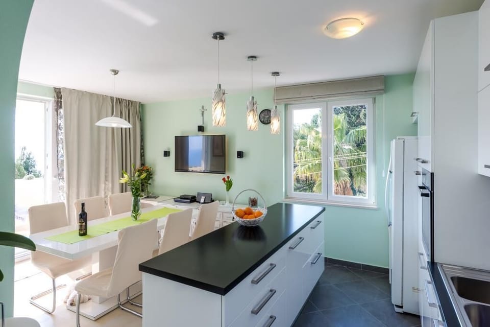 Apartment (1 Bedroom Apt with Balcony n Sea View) | Private kitchen | Fridge, coffee/tea maker