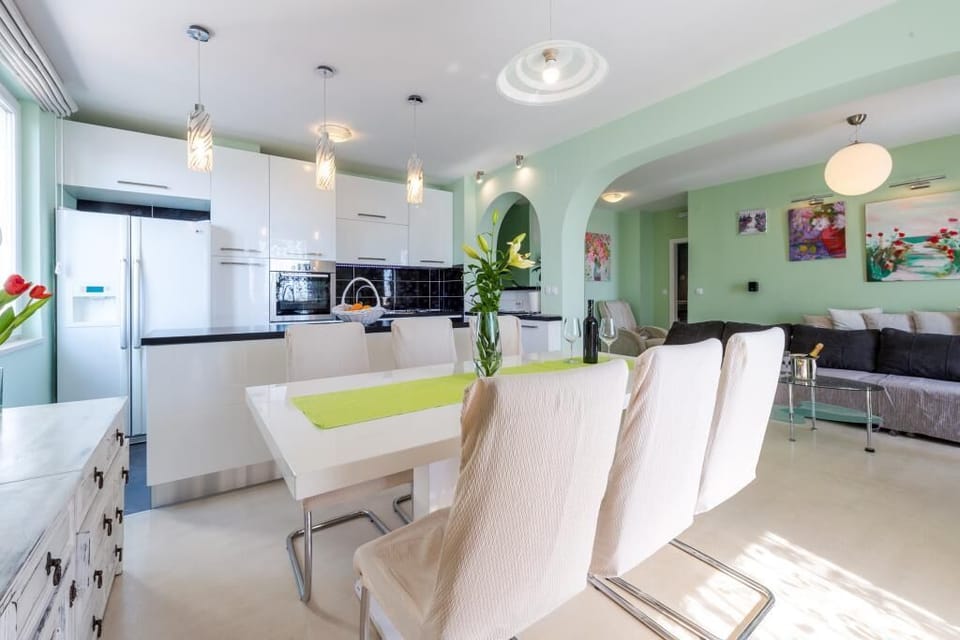 Apartment (1 Bedroom Apt with Balcony n Sea View) | Private kitchen | Fridge, coffee/tea maker