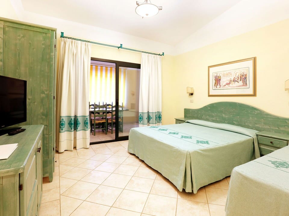 Furniture, Interior Design, Flooring, Floor, Bedroom, Bed, Ceiling, Room, Resort, Bed Frame