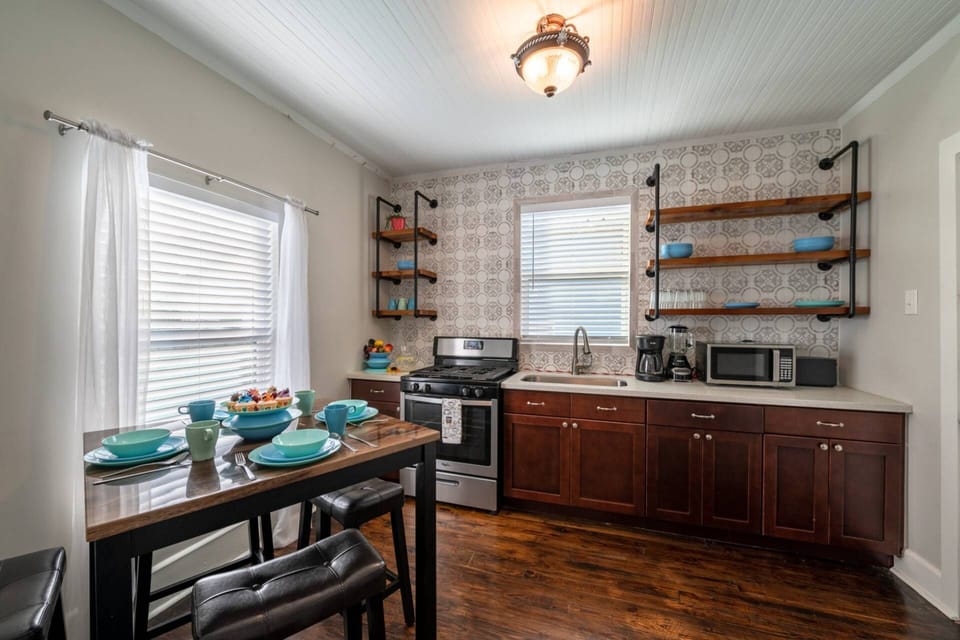 Fully stocked kitchen