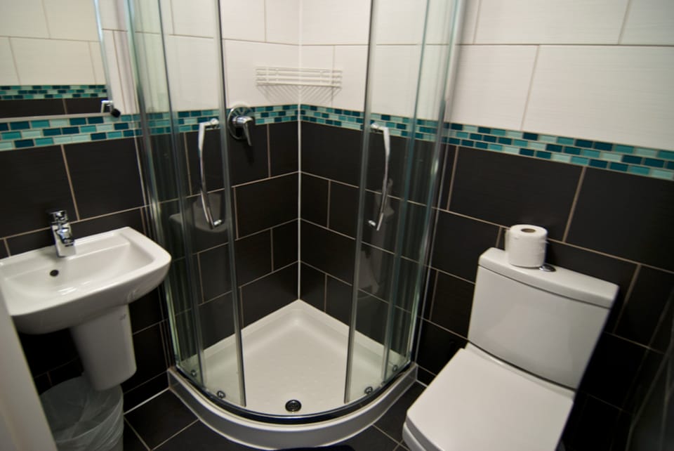 Free toiletries, hair dryer, towels
