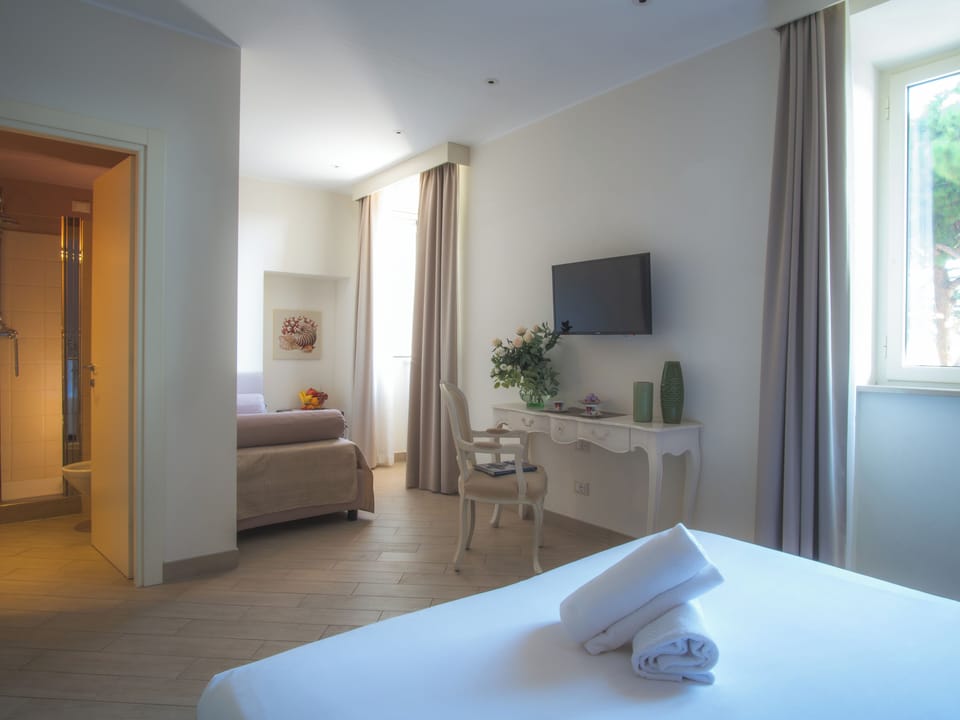 Triple Room, Sea View | Premium bedding, down comforters, minibar, in-room safe