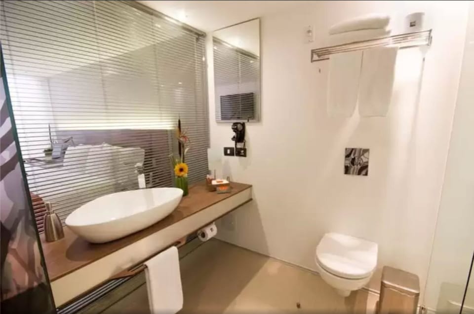 Free toiletries, hair dryer, towels
