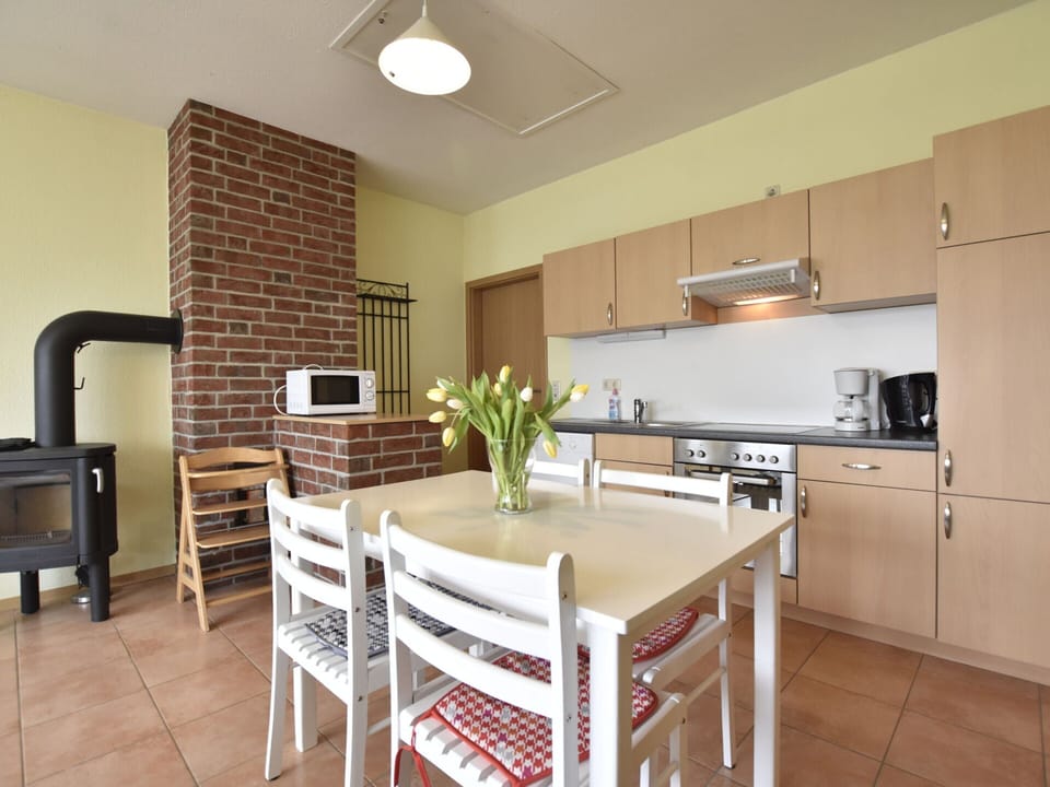 Apartment | Private kitchen | Electric kettle, highchair
