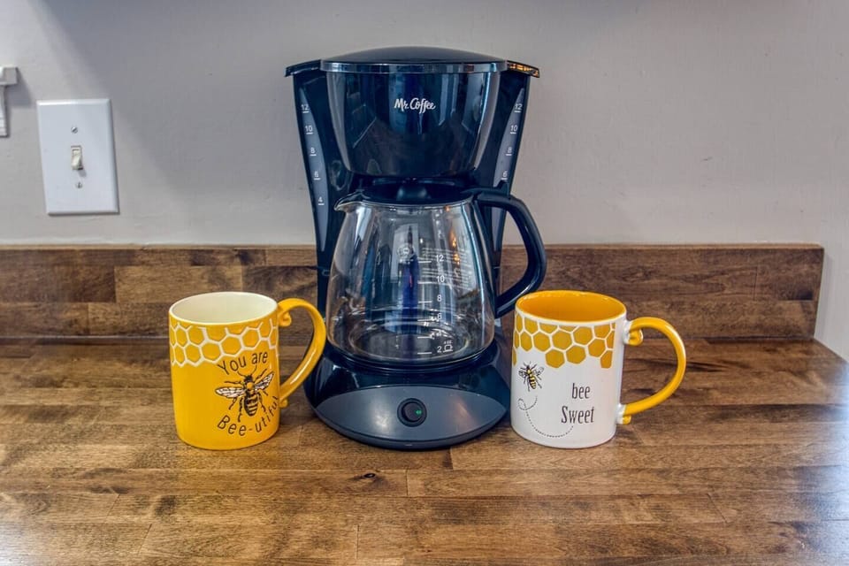 We provide coffee, filters, creamer, and sweeteners.