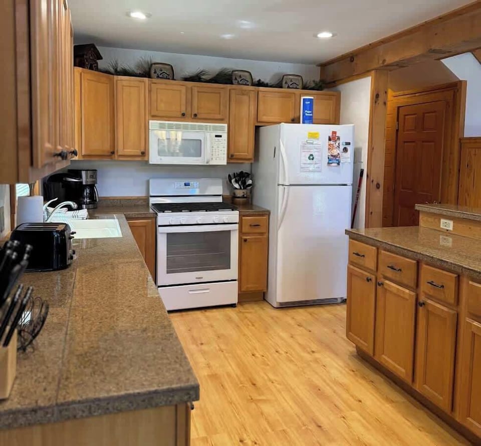Open kitchen for easy prep and use