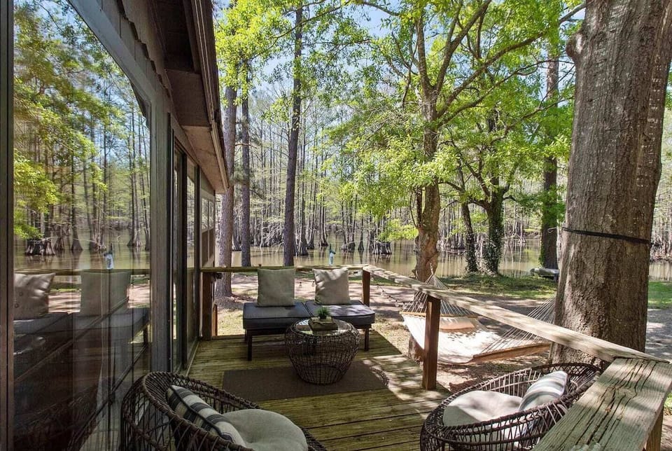 Porch & hammock for relaxing