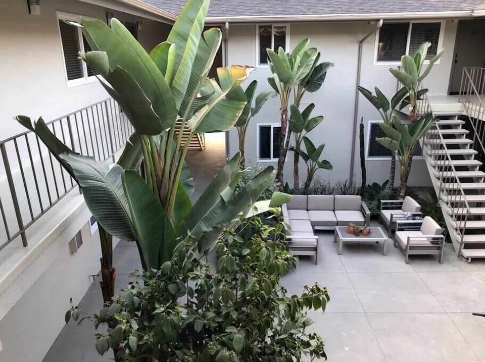 Courtyard seating area