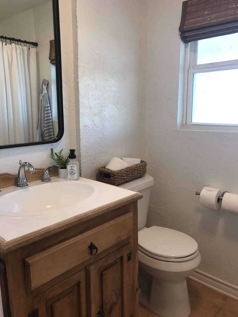 Guest Bathroom with BEACH views! 