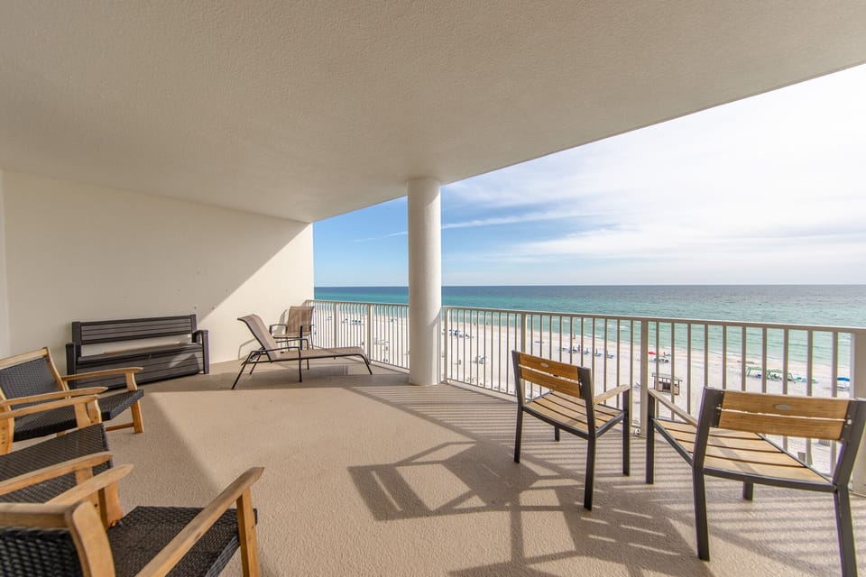 Private balcony.