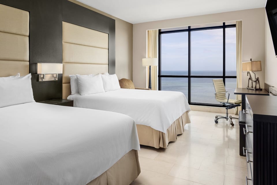 Egyptian cotton sheets, down comforters, minibar, in-room safe