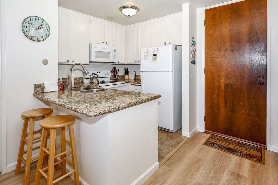 Fully stocked kitchen