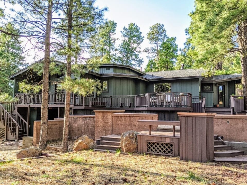 Back of home facing National Forest lands.