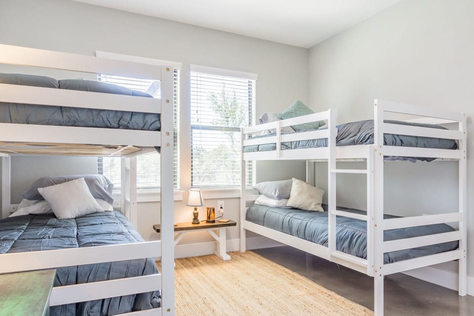 "Logan's Room"
4 bunkbeds with extra pillows and bedding
