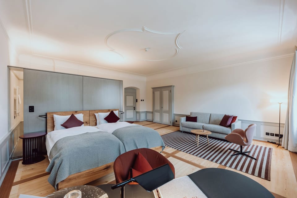 Deluxe Double or Twin Room, Non Smoking, Courtyard Area | Premium bedding, desk, laptop workspace, blackout drapes