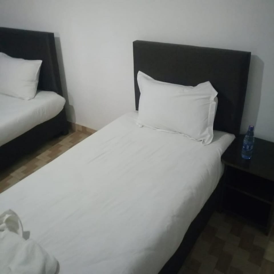 Desk, bed sheets