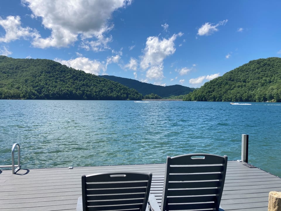 Our large private dock is the perfect place to spend long, lazy lake days!