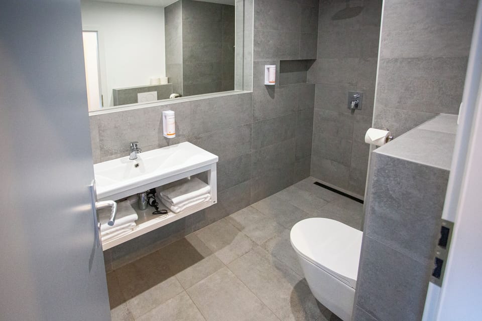 Comfort Double or Twin Room | Bathroom | Free toiletries, hair dryer, towels, soap