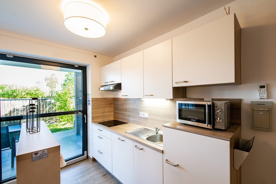 Apartment, 1 Bedroom | Private kitchen | Fridge, microwave, stovetop, dishwasher