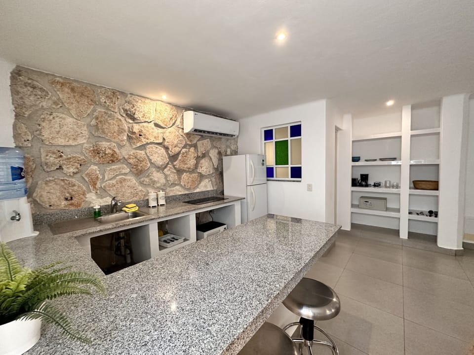 Studio, 1 King Bed | Private kitchen | Mini-fridge, microwave, stovetop, coffee/tea maker