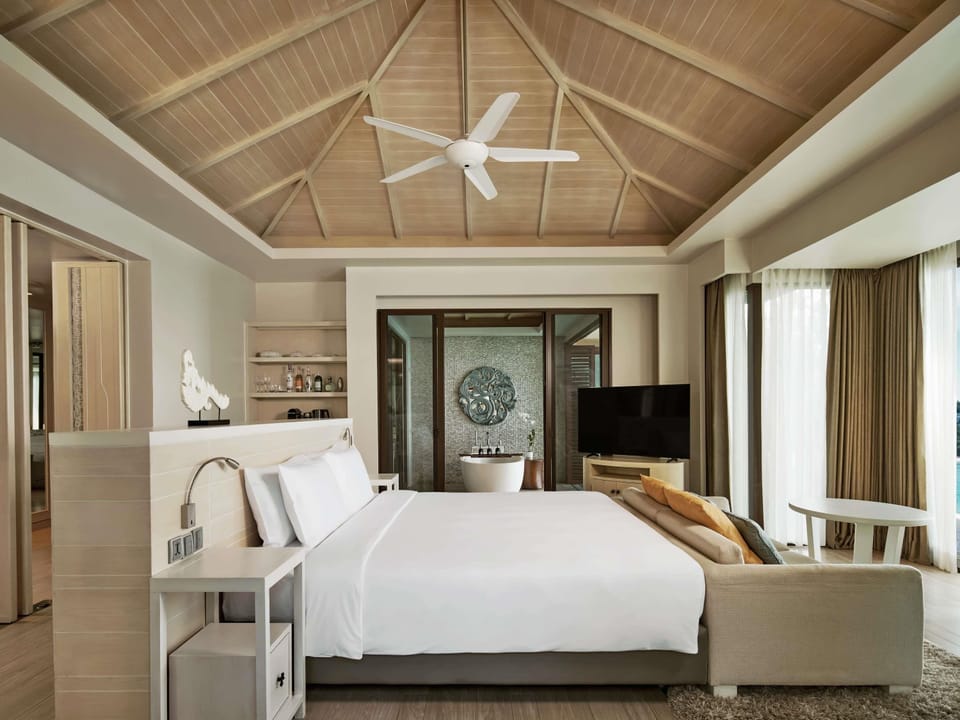 Luxury Villa, 1 Bedroom (Pool) | Premium bedding, down comforters, memory foam beds, minibar