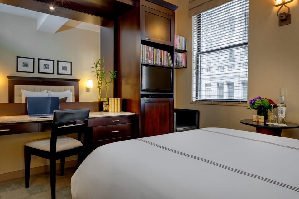 Deluxe Room, 1 Queen Bed, Roll-in Shower | Egyptian cotton sheets, premium bedding, down comforters, in-room safe