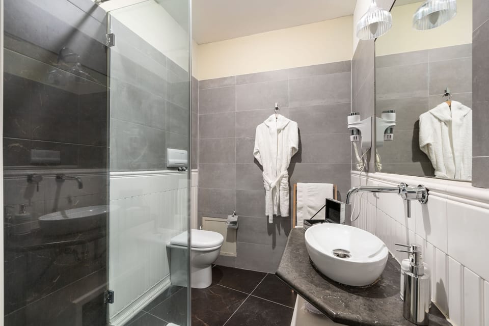 Suite | Bathroom | Shower, rainfall showerhead, free toiletries, hair dryer