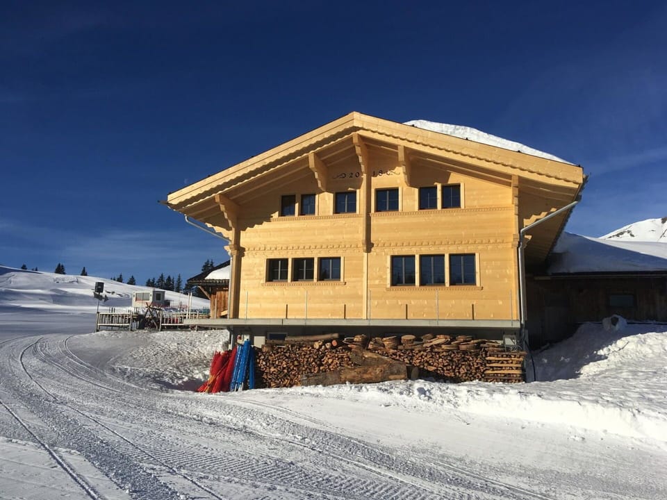 Sky, Snow, Window, Building, Slope, House, Tree, Wood, Freezing, Mountain Range