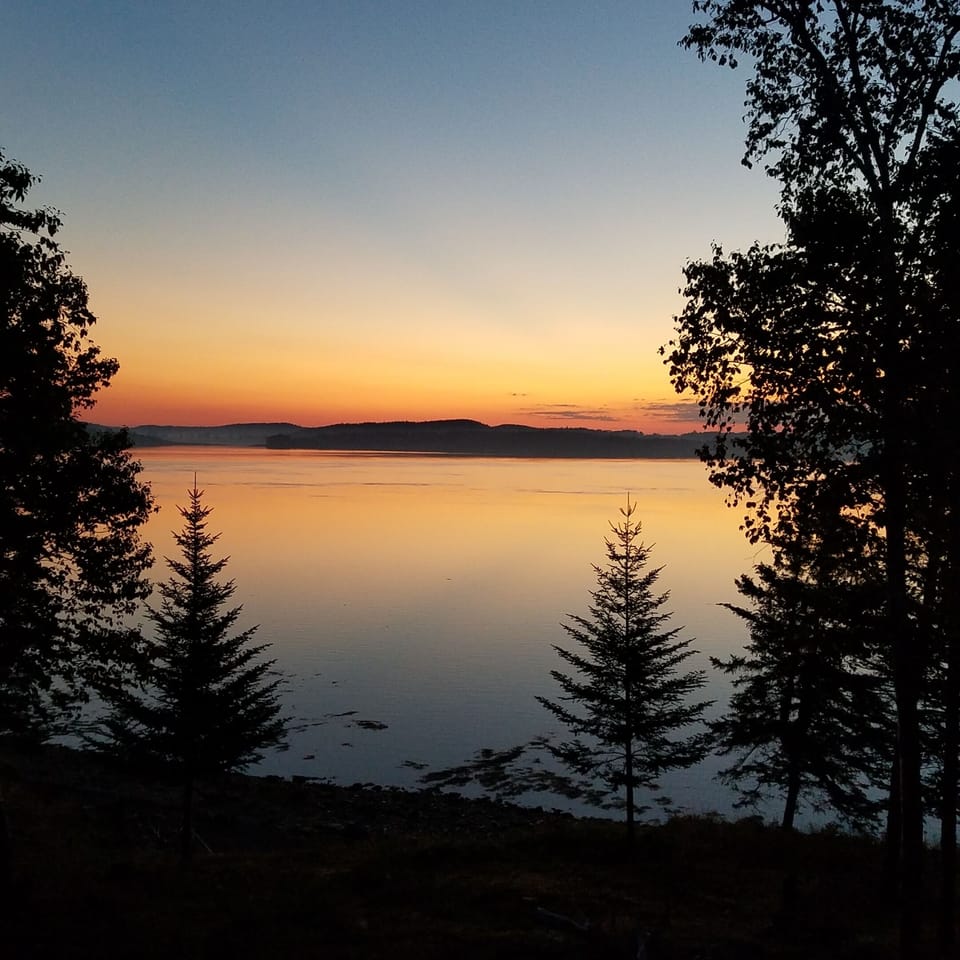 Soft orange sunrise