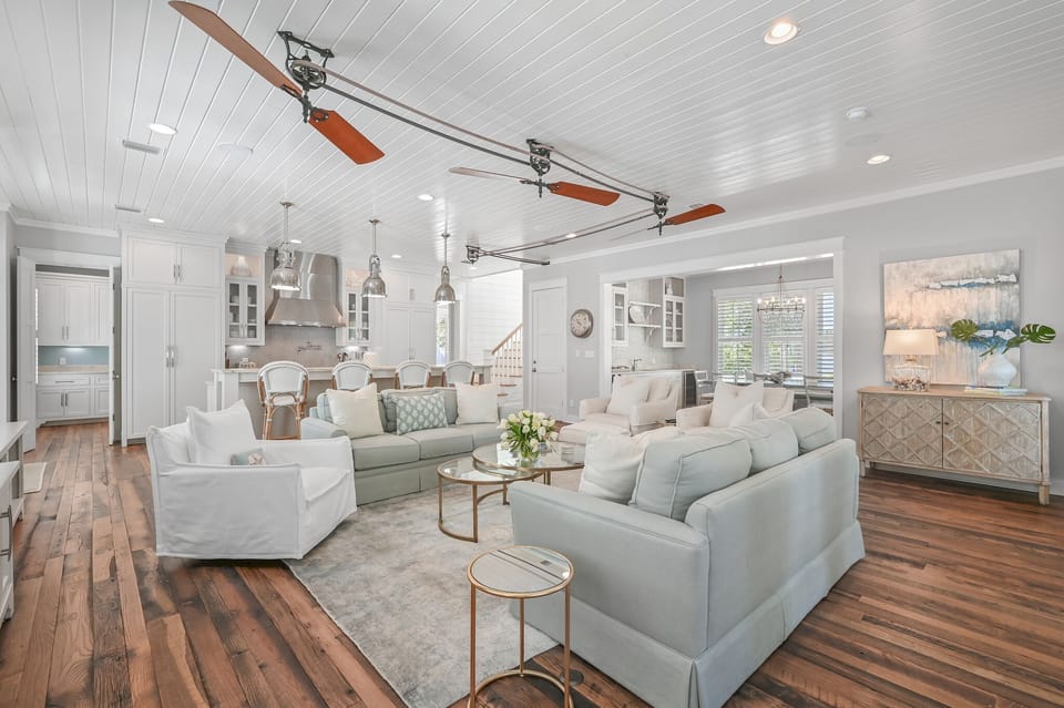 13 Madaket Way - WaterSound - Open Living, Dining, and Kitchen Area