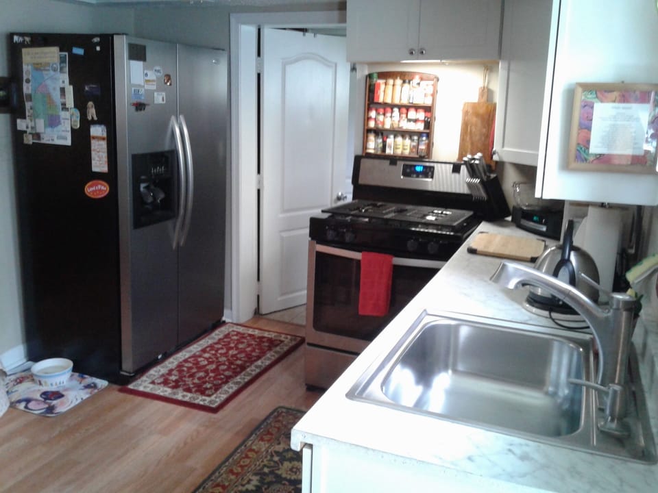 Refridgerator with icemaker.