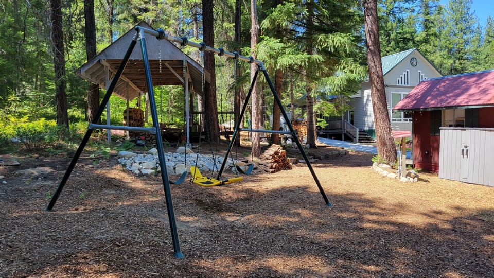 Backyard swingset