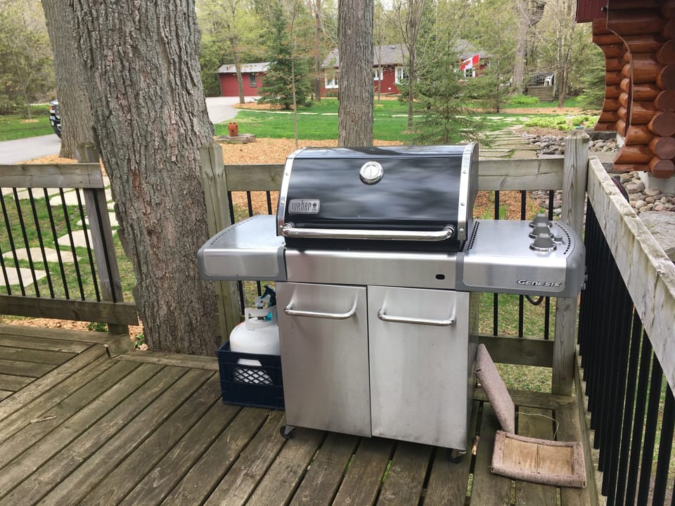 Webber grill - propane provided.