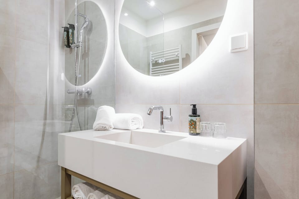 Free toiletries, hair dryer, towels
