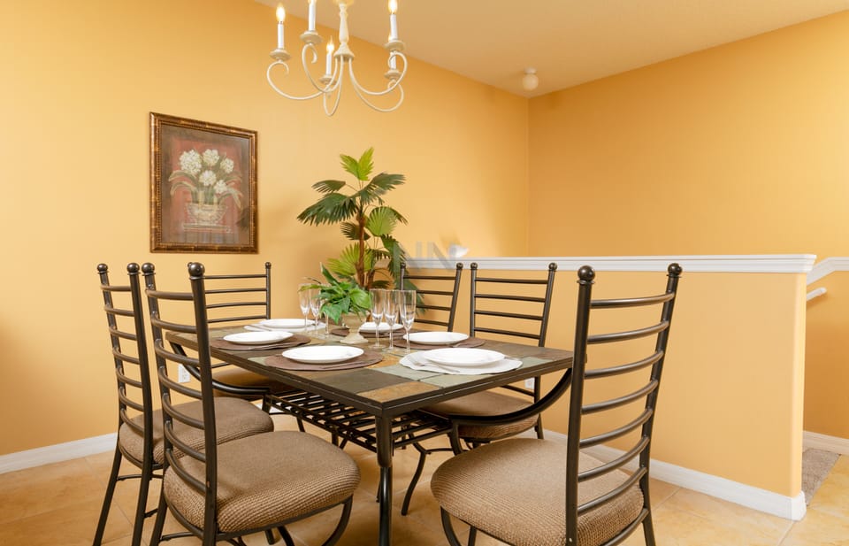 Classic dining table, designed to accommodate up to six people