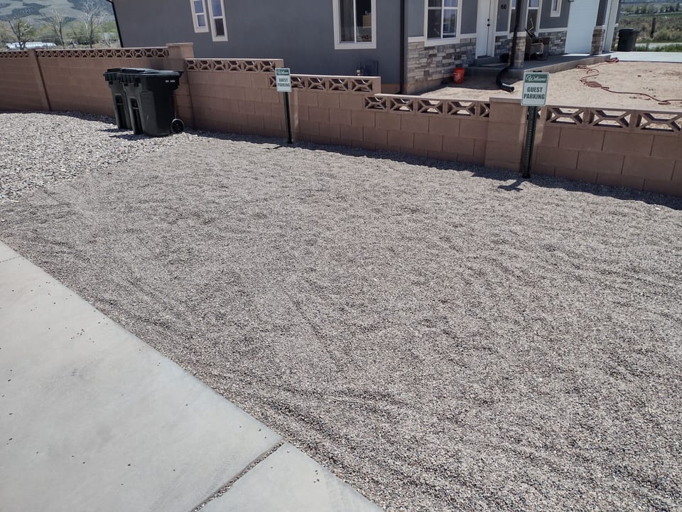 Guest parking on south side