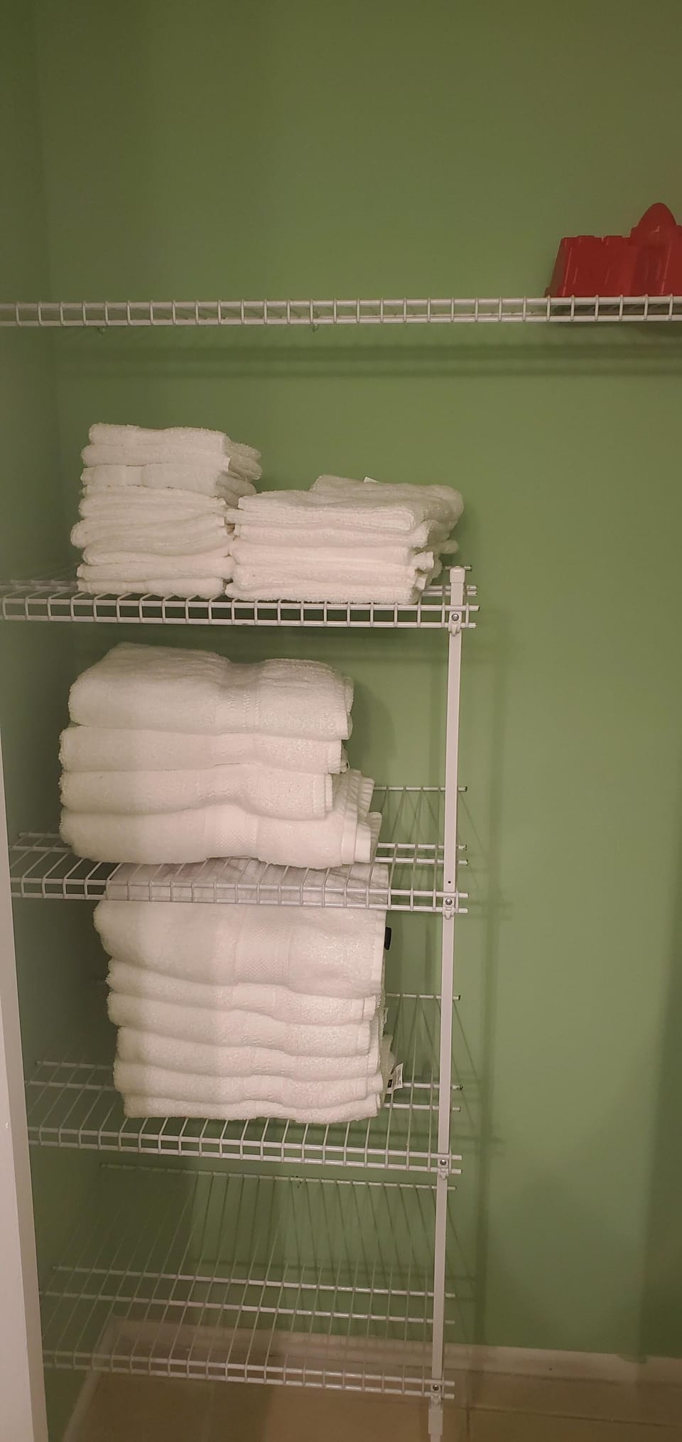 All plush towels and linen are provided.