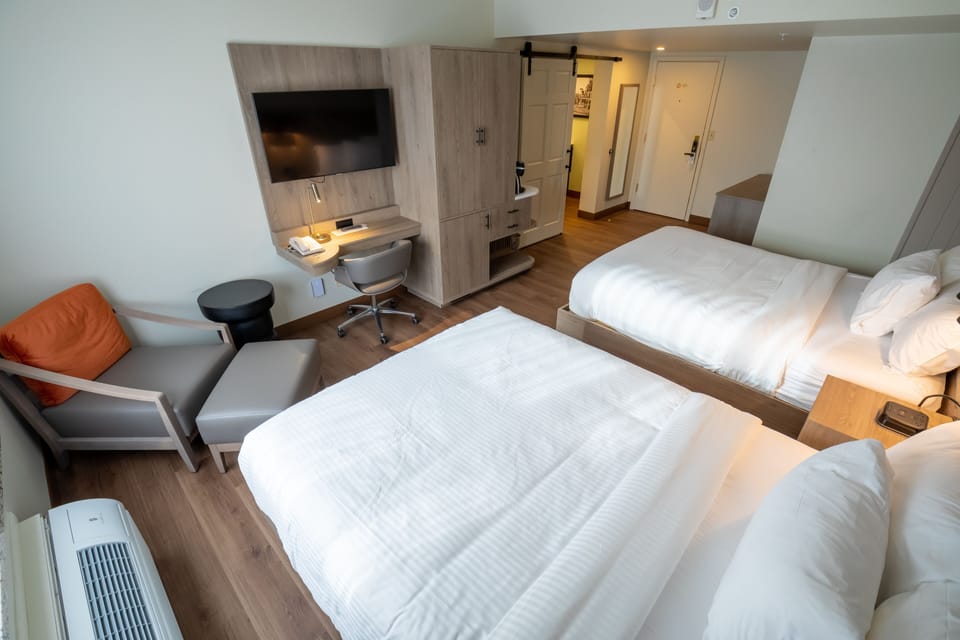 Premier Room, 2 Queen Beds | Desk, free WiFi, bed sheets, wheelchair access