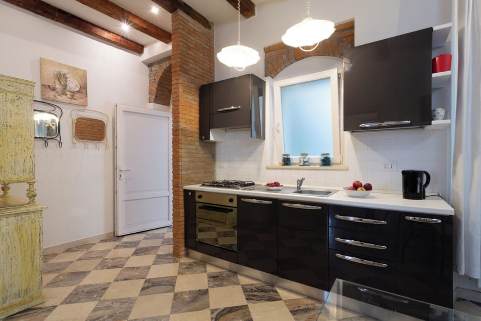 Two Bedroom Apartment PIGNOLO Via Pignolo 81 | Private kitchen | Electric kettle