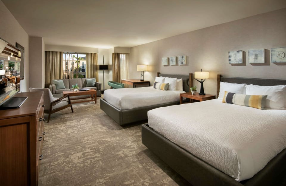Deluxe Room, 2 Double Beds | Premium bedding, in-room safe, desk, soundproofing