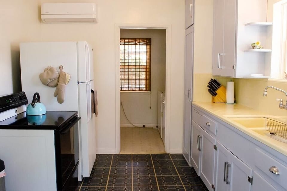 Kitchen looking towards laundry room