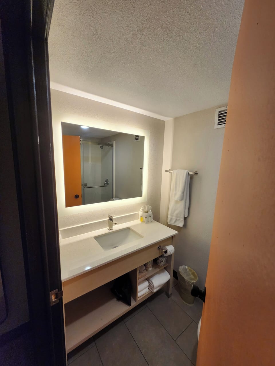 Free toiletries, hair dryer, towels