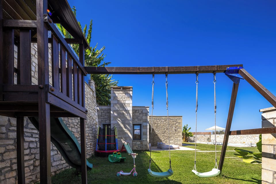 The natural playground all around will delight children. 