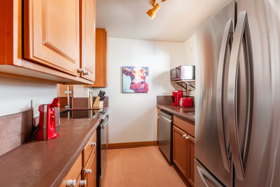 Studio | Private kitchen | Coffee/tea maker, fridge, microwave, oven